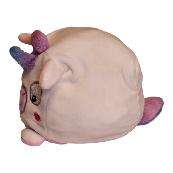 Rainbow Dreams 2019 Reversible Plush Unicorn ~ Pink/White 6" - Picture 5 of 13